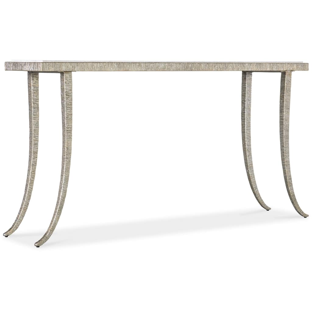 Hooker Furniture 628-85669-00 Sabre 14" Wide Marble Top Metal Console
