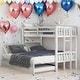 preview thumbnail 1 of 24, Twin Over Pull-out Bunk Bed With Trundle With Wheels,4 Beds for Bedroom