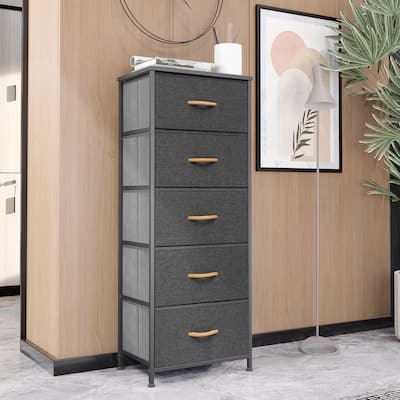 VredHom 5 Drawers Vertical Dresser Storage Tower
