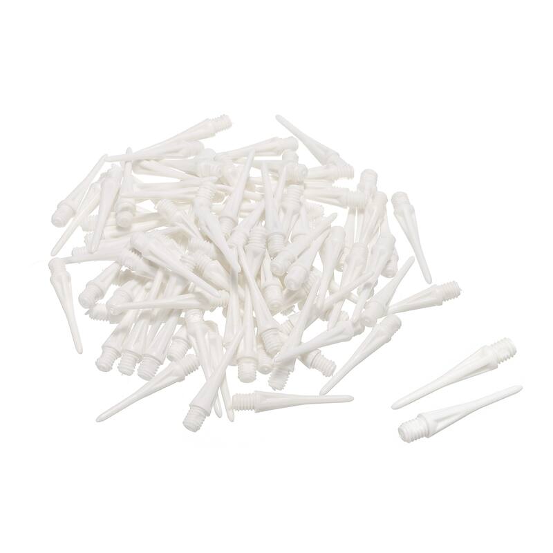 Plastic Dart Tips, 100 Pack 2BA Thread Soft Dart Tips Plastic Tip