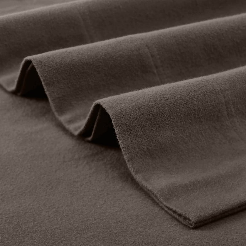 Superior Solid Flannel Cotton Fuzzy Deep Pocket Sheet Set