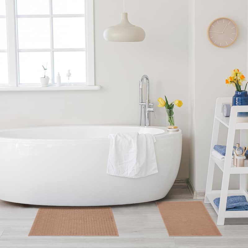 Superior Eco-Friendly Soft and Absorbent Bath Mat (set of 2)