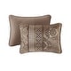 preview thumbnail 13 of 38, Madison Park Venetian 6 Piece Jacquard Quilt Set with Throw Pillows