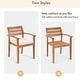 preview thumbnail 4 of 6, Outdoor Wood Dining Set for 7-8 Person, Outdoor Dining Furniture with Removable Cushions, Ergonomic Chairs and Bench