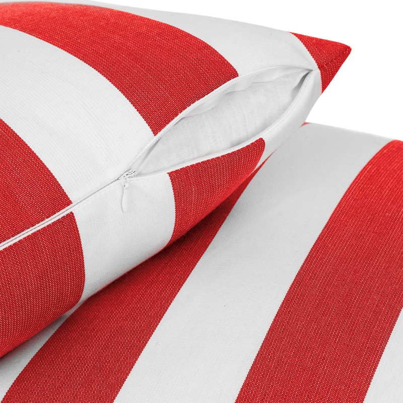 Sherry Kline Indoor/Outdoor Cabana Stripe 18" Knife Edge Set of 2 Filled Pillow