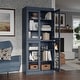 preview thumbnail 2 of 3, Palace Imports 100% Solid Wood Tall Clear Glass 6-Shelf Bookcase, 32" W x 71.5" H