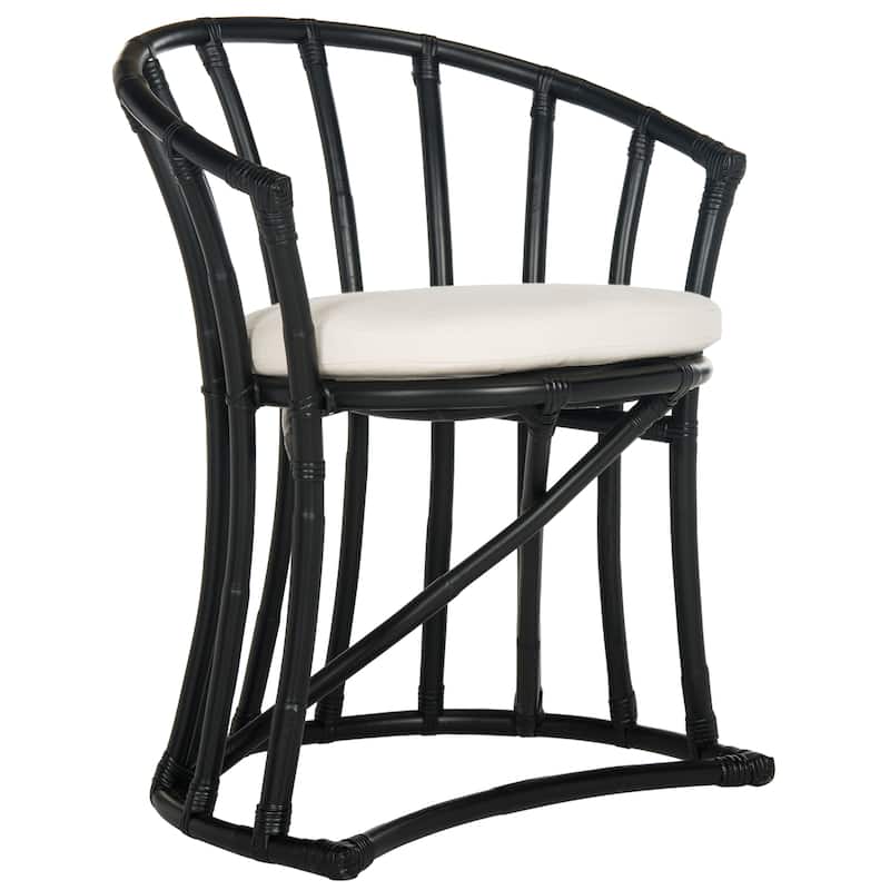 SAFAVIEH Violina Rattan Accent Chair - 24.8" x 22.2" x 30.5" - 25"W x 22"D x 31"H