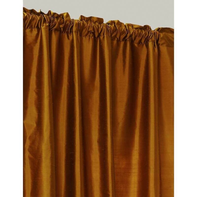 Dupioni Silk Rod Pocket 96-inch Curtain Panel - 42 x 96