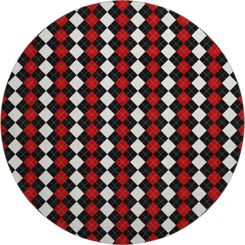 Premium Washable Super Soft Argyle Mayfield Rug