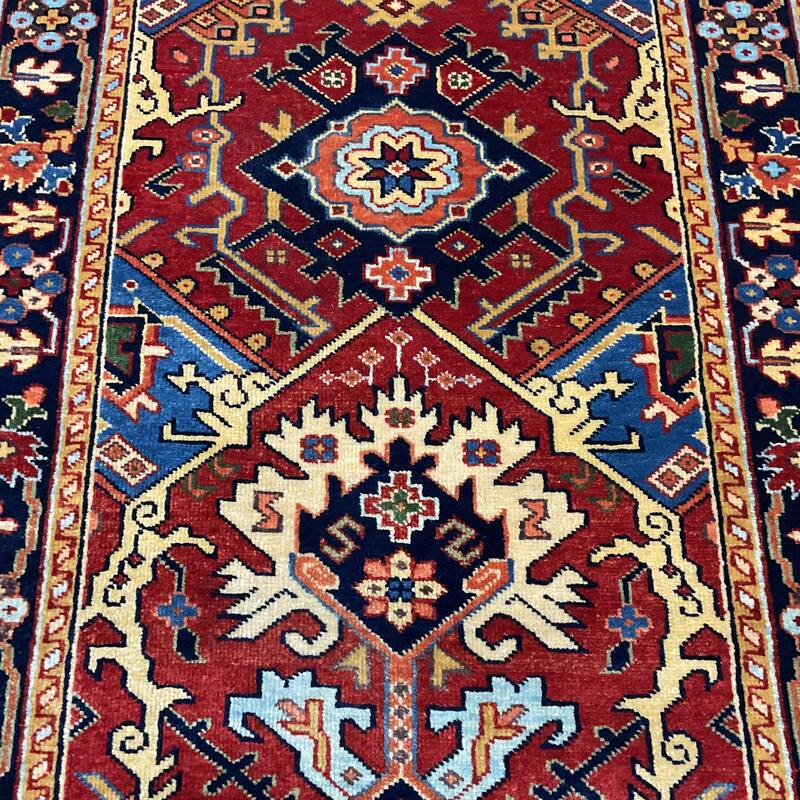 HERAT ORIENTAL Hand-knotted 2'6 x 9'10 Indo Bakhshayesh Wool Runner - 2'6"x 9'10
