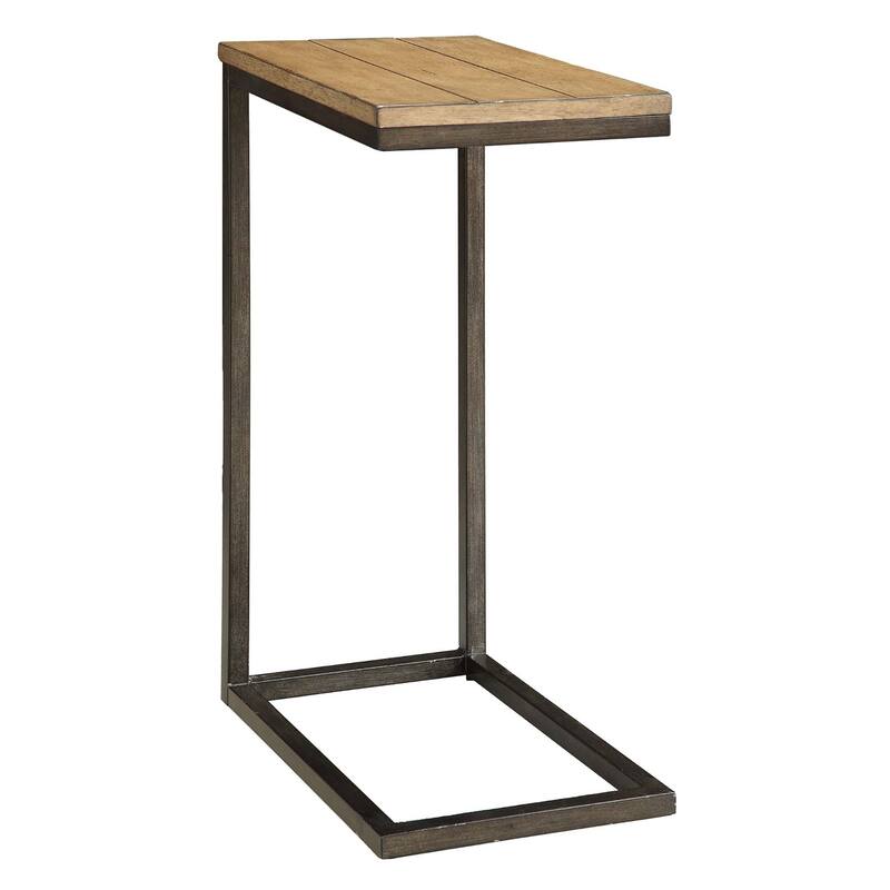 25.25" Brown and Black Computer Tray Table with Rectangular Top