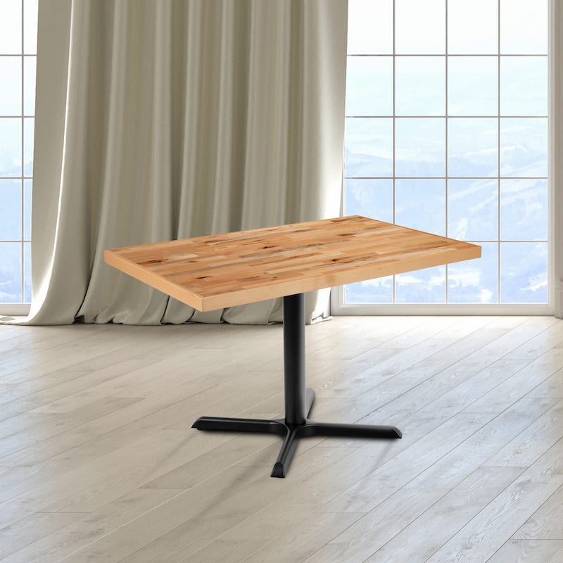 Rectangle Butcher Block Style Table Top - Restaurant Table Top - 30"W x 48"D x 2"H - 30"W x 48"D x 2"H