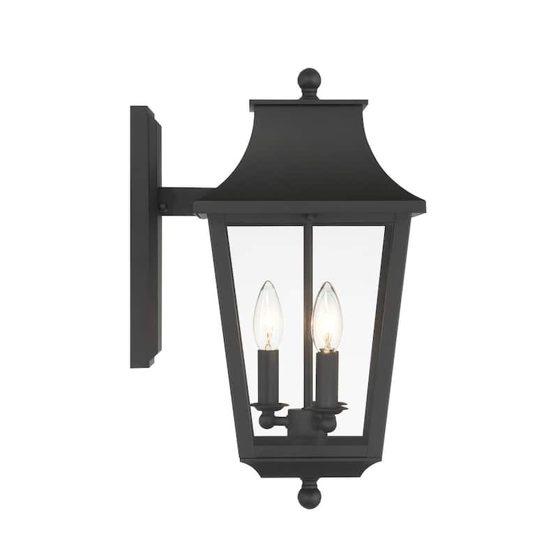 The Great Outdoors 73343 Altimeter 3 Light 18" Tall Outdoor Wall