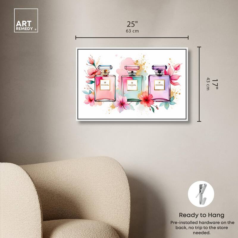 Trio of Fragrance Canvas by Art Remedy