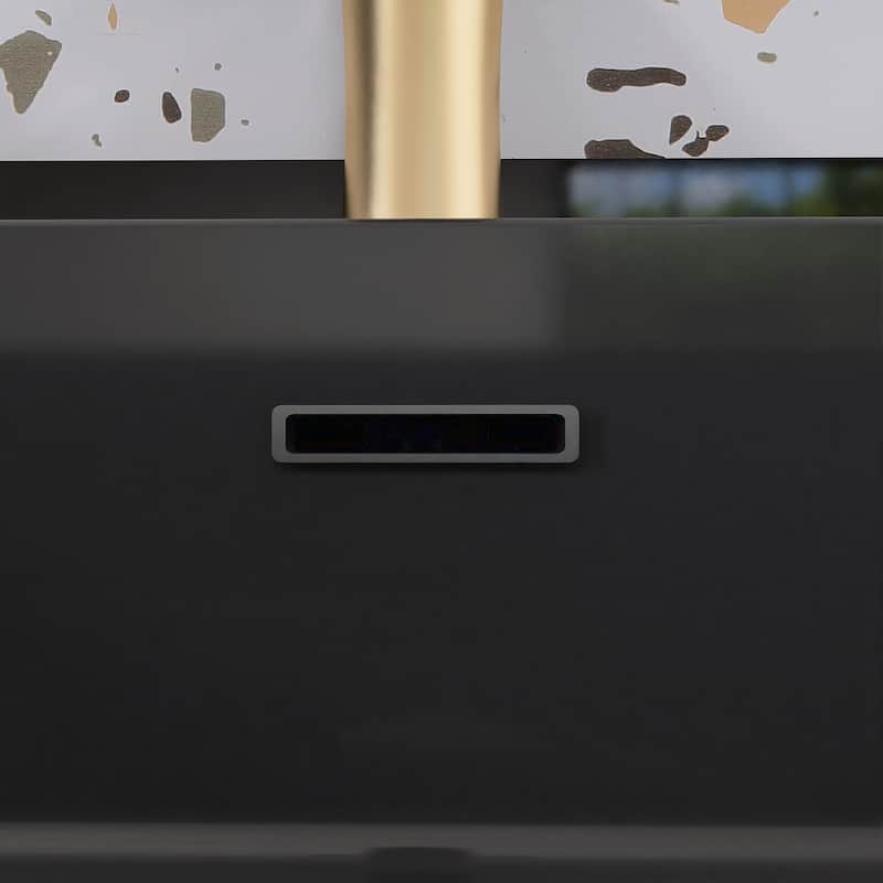 Wall Mounted Bathroom Vanity with Solid Surface Sink and Soft Drawers
