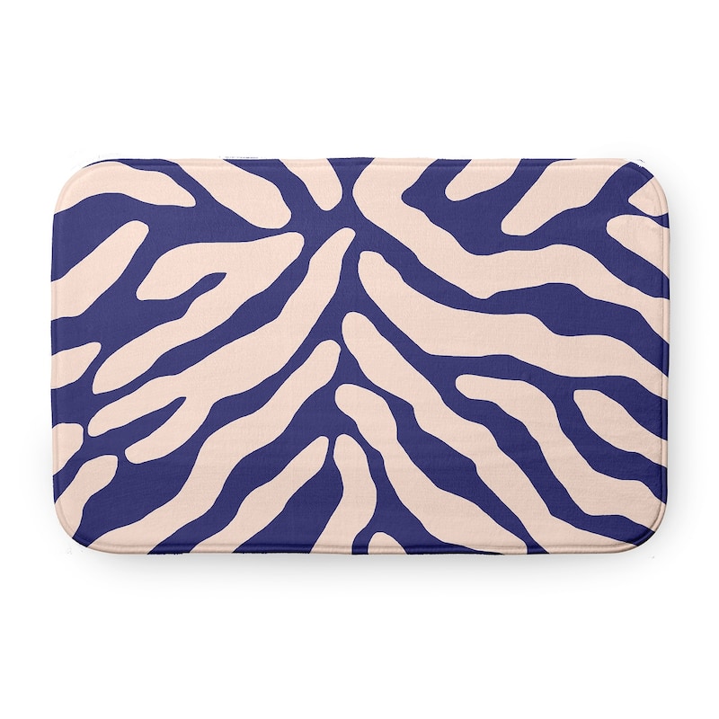 Animal Stripe Bathmat - Purple - 34" x 21"