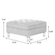 preview thumbnail 3 of 12, 31.78" W Oversized Square Upholstered Storage Ottoman with Wooden Tray