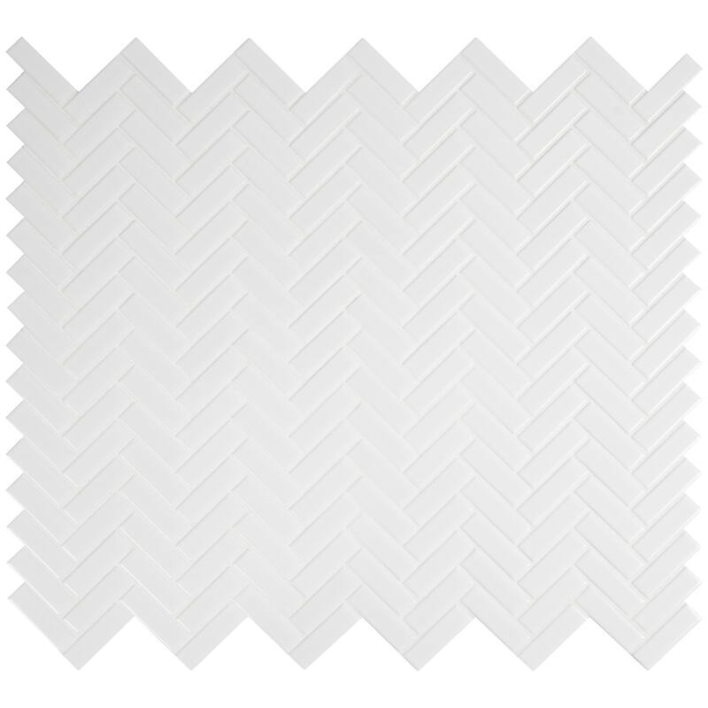 Ackland AKM-P-1X3HBG-CA 12" x 12" Ceramic and Porcelain Herringbone