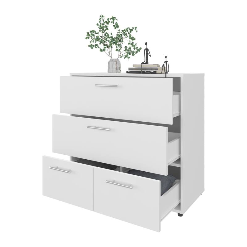 Oto Dresser with 4 Spacious Drawers, White
