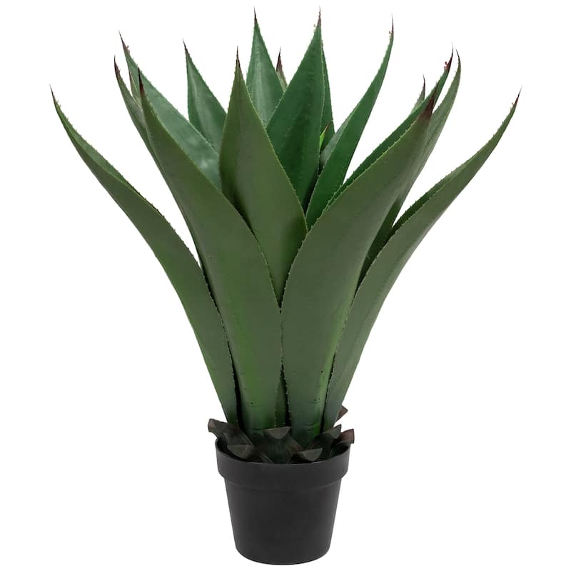 Artificial Green Agave Americana Succulent Potted Plant 26"