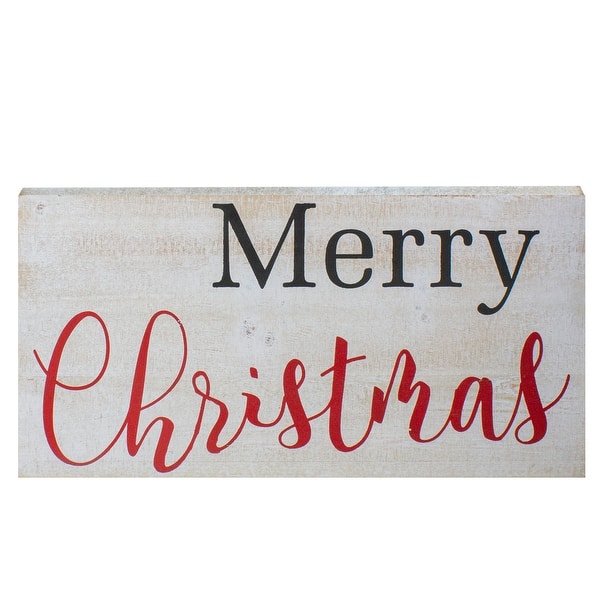 slide 2 of 4, 24" Rustic Wooden 'Merry Christmas' Hanging Wall Sign