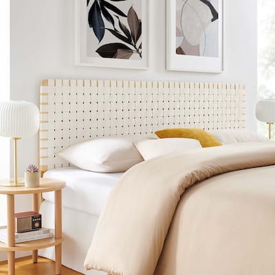 Sparta Twin/Full/Queen/King Vegan Leather Weave Headboard