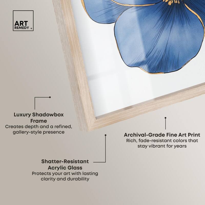 Blue Brilliance II Shadowbox by Art Remedy