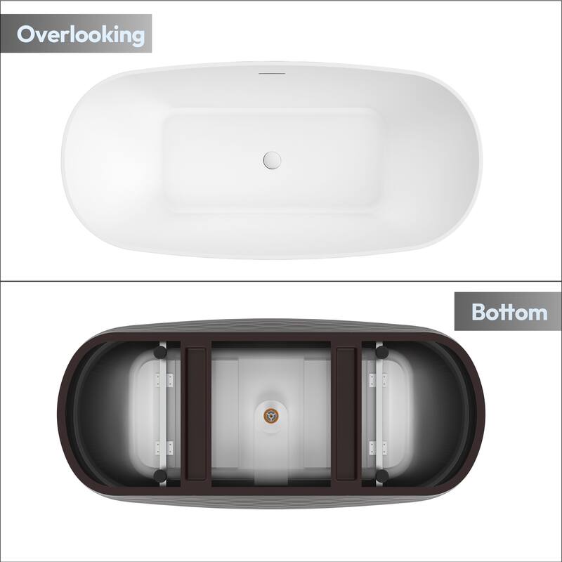 London Freestanding Acrylic Soaking Bathtub