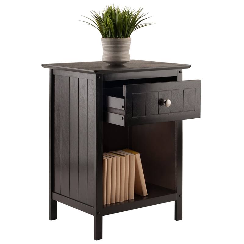 Blair Accent Table, Nightstand, Coffee - 18.9"W x 14.9"D x 25"H