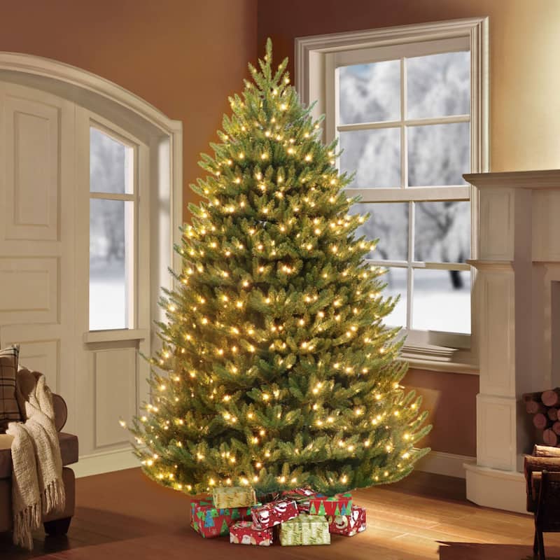 7.5' Canadian Balsam Fir Artificial Christmas Tree Clear LED Lights - 7.5 Foot