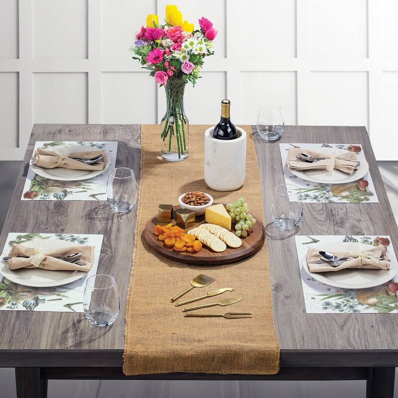 Garden Patch 24 Sheet Reusable Premium Paper Stock Placemats in Resealable Storage Bag Made in The USA 17" x 11"