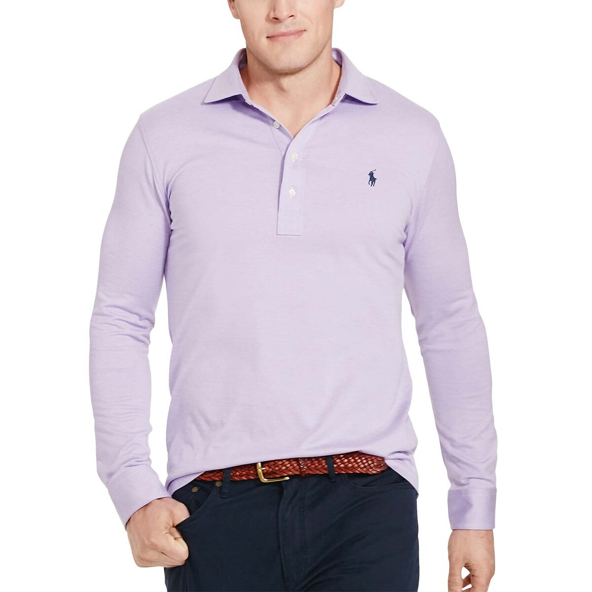 big and tall purple shirt