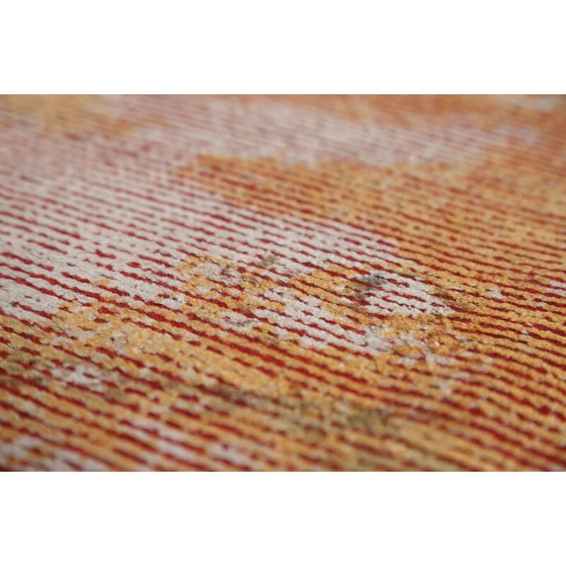 Landscape Modern Abstract Indian Area Rug Handmade Wool Carpet - 8'3"x 11'8"