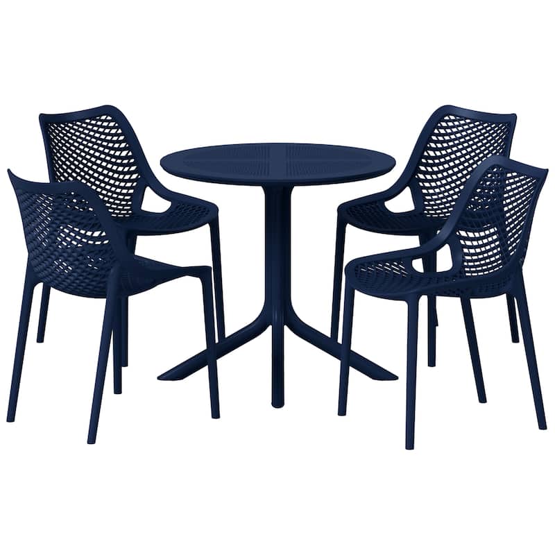 Frond and Form 4-Person Outdoor Round Dining Set