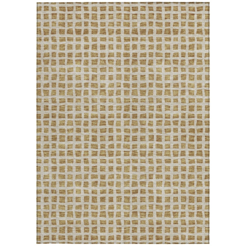 HomeRoots Geometric Transitional Rectangle Outdoor Rug