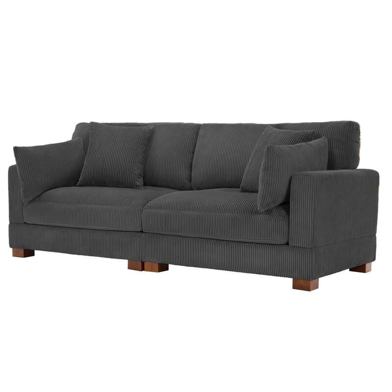 Sectional Sofa Set Modular Couch with Ottomans
