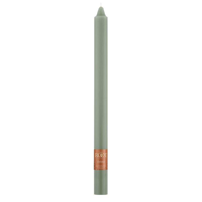 Root 12 inch Unscented Smooth Arista Taper Candles box of 12