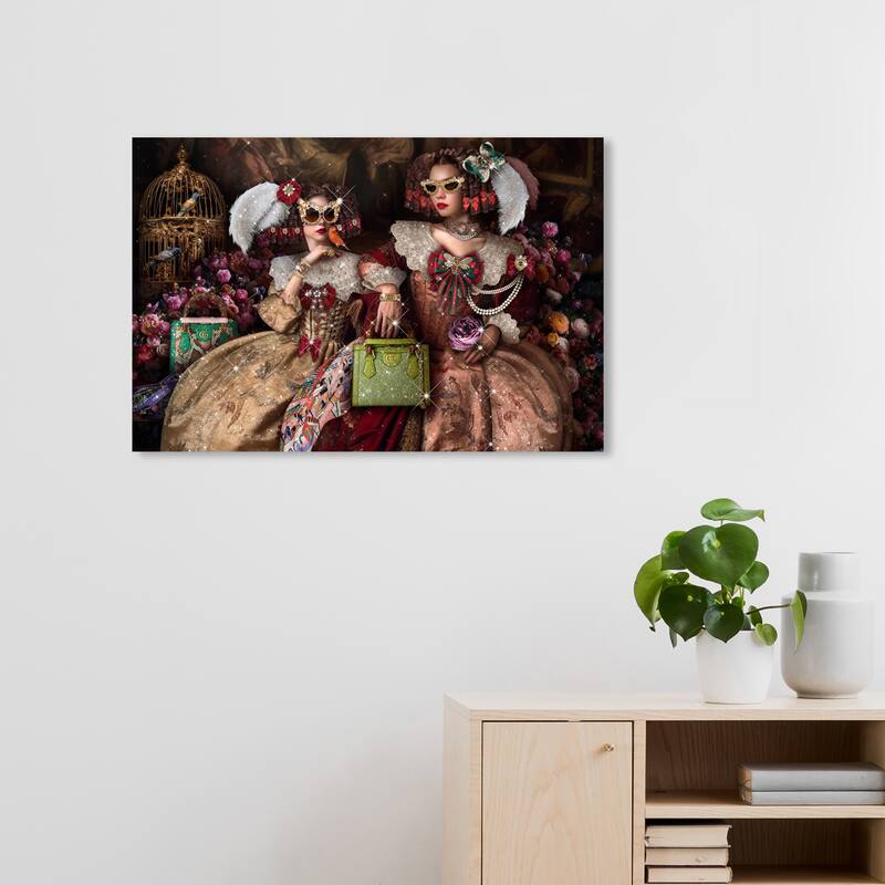 Wynwood Studio Canvas Fashion and Glam So Classy Glam Women Gold and Copper Rose Glam Wall Art Canvas Print