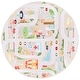 preview thumbnail 12 of 11, SAFAVIEH Santa Monica Kids Gilyunka Kids Rug 6' Round - Beige/Ivory