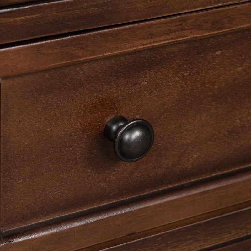 Modern 3-Drawer Nightstand (Set of 2) with Pull Out Tray for Organized Living Spaces