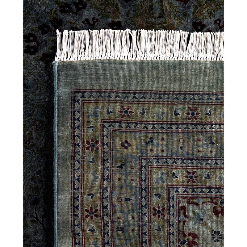 Overdyed One-of-a-Kind Hand-Knotted Area Rug - Gray - 9' 10" x 17' 10"