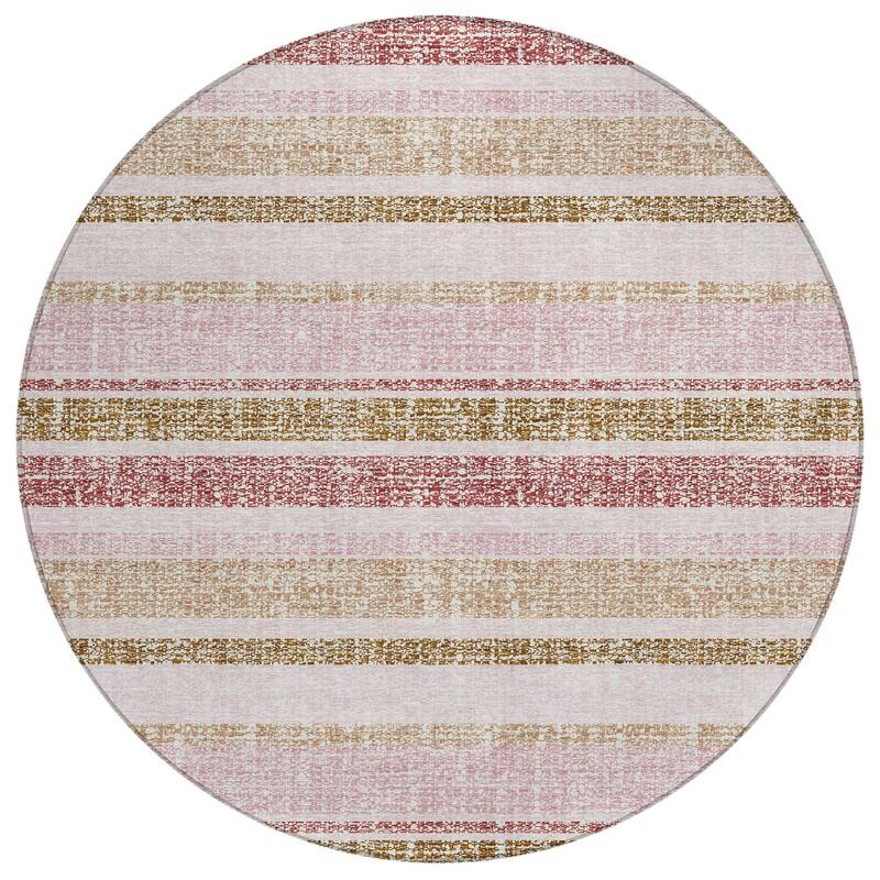HomeRoots Striped Transitional Rectangle Outdoor Rug