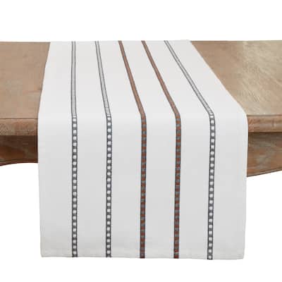 Refined Stripe Table Runner - 16"x72"
