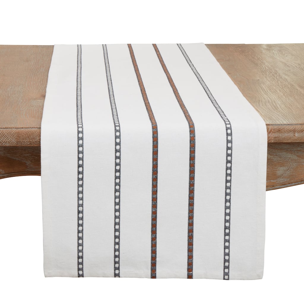 Refined Stripe Table Runner - 16"x72"