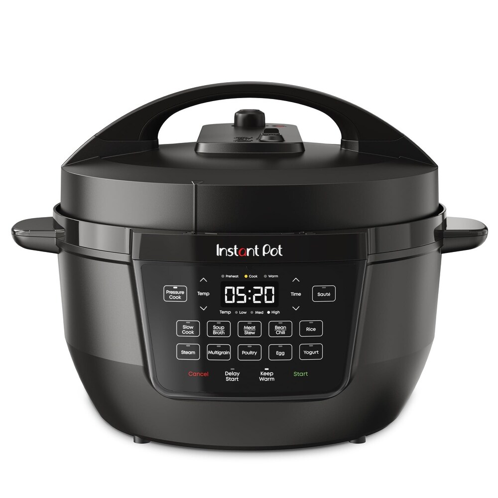 5 Core Digital Electric Rice Pot Multi Cooker & Food Steamer Warmer 5.3 qt Silver Black