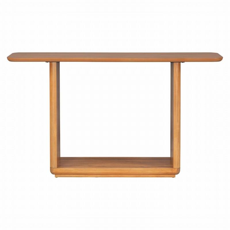 Minimalist 60" Console Table with Bottom Shelf for Stylish Living Spaces