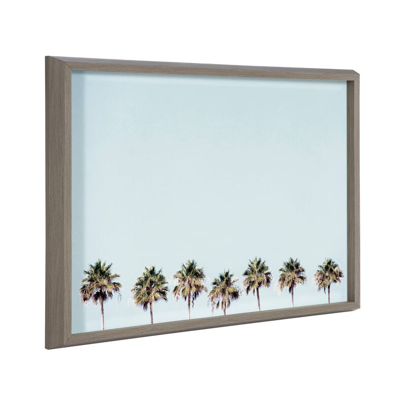 Kate and Laurel Blake Palms Printed Glass by Simon Te of Tai Prints - 18x24
