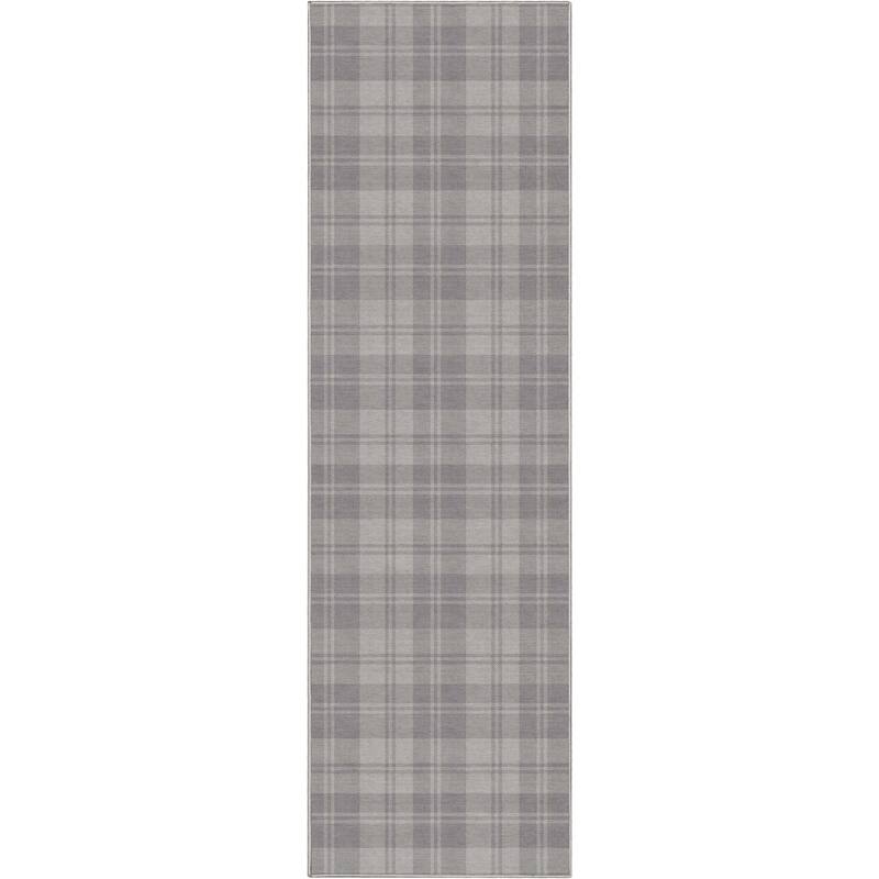 Well Woven Apollo Plaid Farmhouse Geometric FlatWeave Rug