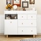 preview thumbnail 10 of 11, 38"Ideal Height Nursery Dresser with Changing Top Safety Baby Dresser