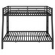 preview thumbnail 4 of 52, Metal Bunk Bed with 2 Built-in Ladders, Twin XL Over Queen/Full XL Over Queen Heavy Duty Bunk Bedframe with Guardrails for Kids